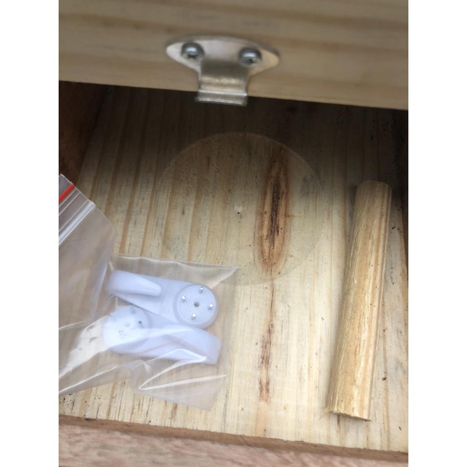 Tổ gỗ đẻ có hộc dành cho vẹt cock, greencheck,....