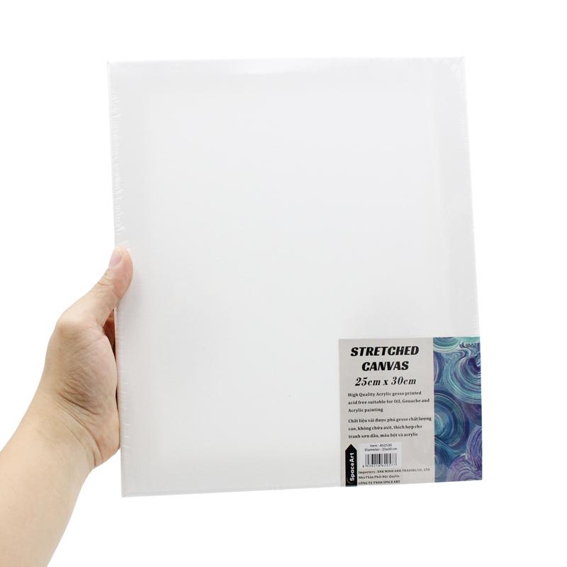 Khung Tranh Canvas Vải Bố 25 x 30 cm - Space Art AS2530