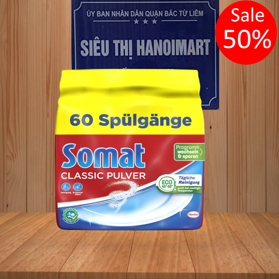 Bột Rửa Bát Somat Chuyên Dùng Cho Máy Rửa Bát Hàng Mới Về Gói 960 Gam - Bột Somat