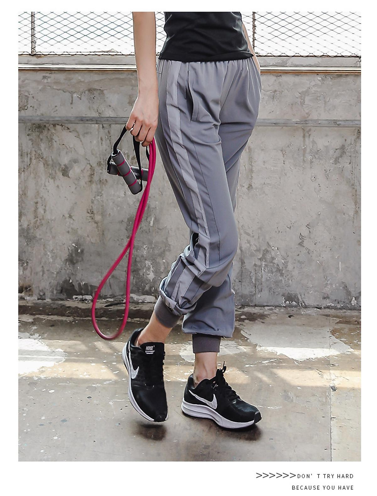QUẦN JOGGER NỮ VẢI DÙ CAO CẤP NHIỀU MÀU ĐA NĂNG - Hồng