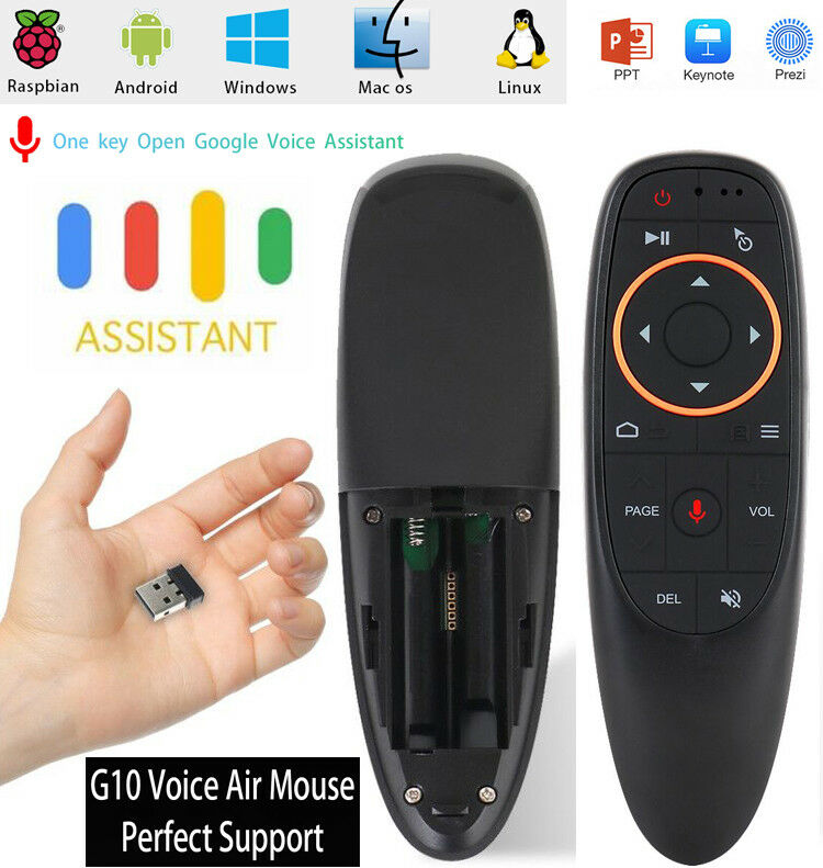 Điều Khiển Bluetooth Tìm Kiếm Giọng Nói Air Mouse Remote Voice G10 / Q6 / V1 - Hàng Nhập Khẩu