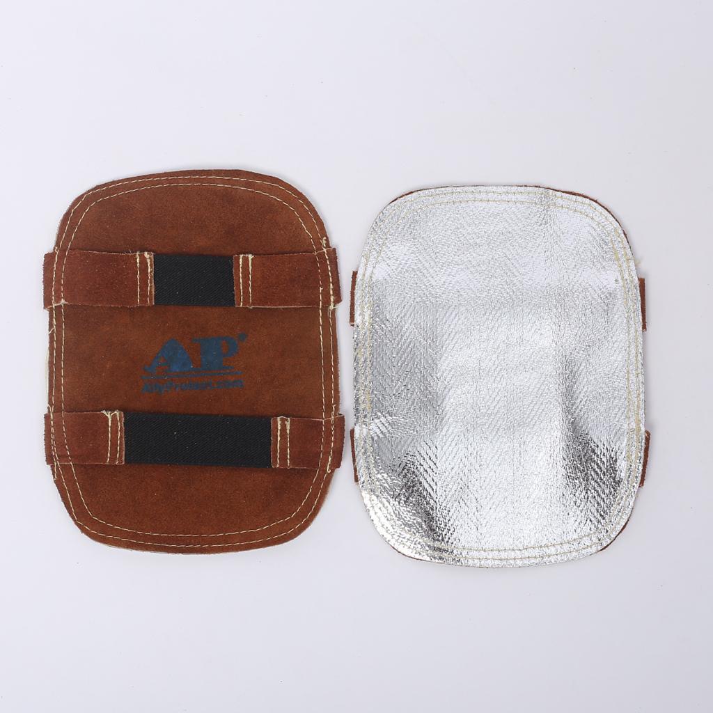 2Pcs Cowhide Leather Welding Gloves Protective Gloves Welder Hands Safety