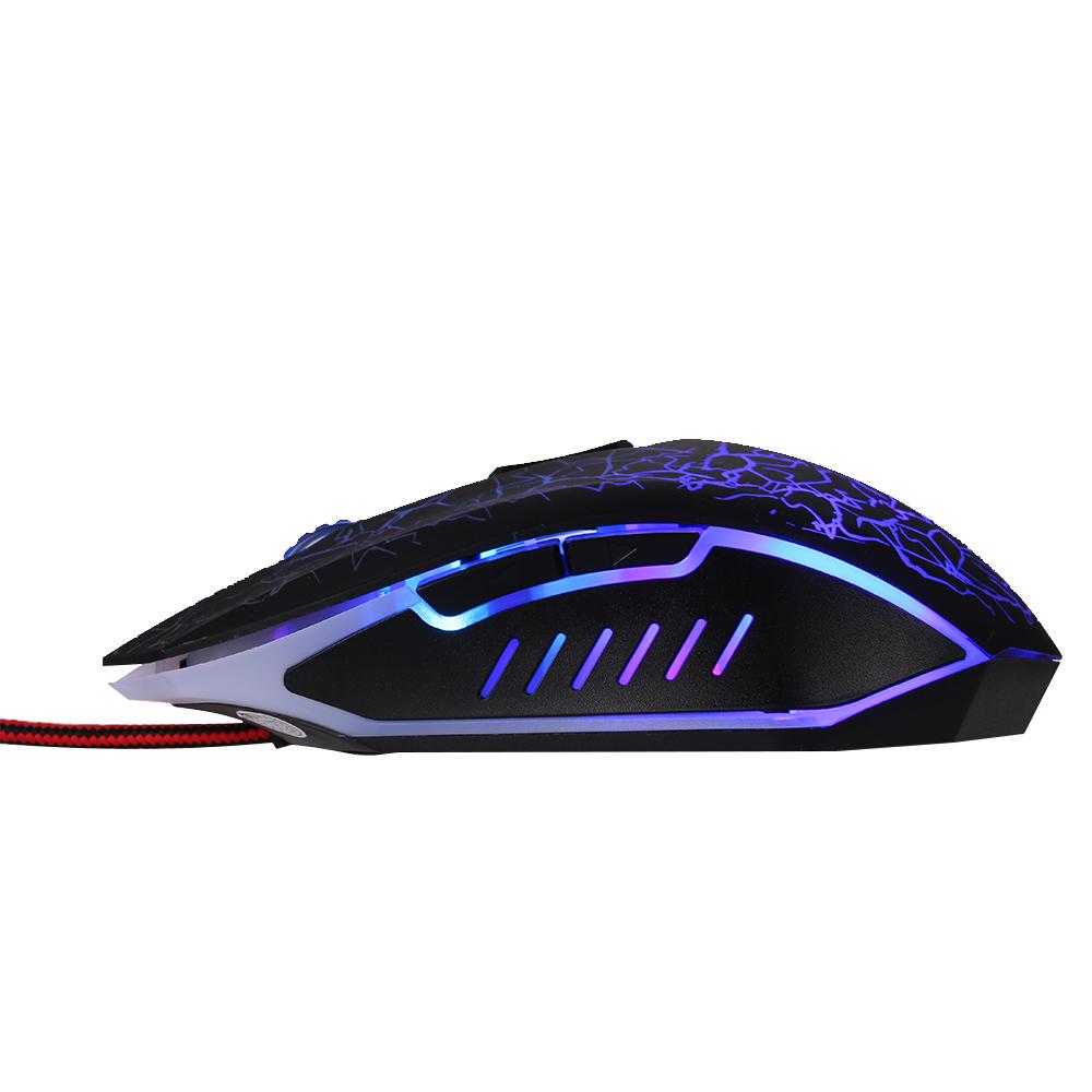 Gaming Mouse Wired RGB Ergonomic Game Mouse USB Computer Mice PC Laptop Gaming Mouse（Black）