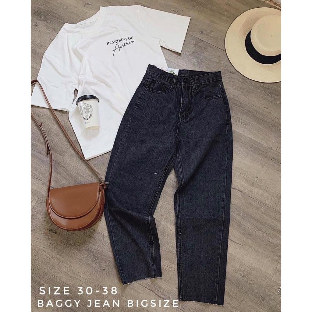 Quần baggy bigsize kimfashion,quần from rộng lưng cao ulzzang BGD75-115 từ 60-90kg