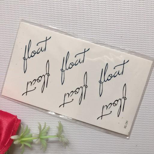 Hình xăm dán chữ foat 10x6cm