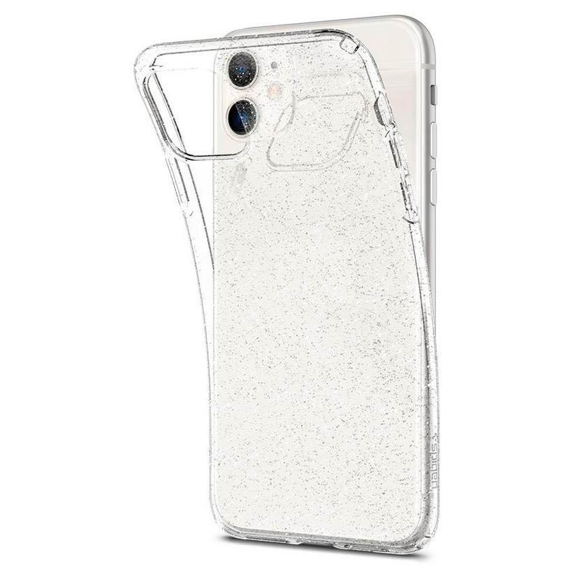 Ốp Spigen Liquid Crystal Glitter For IPhone 12/ 12 Pro tương thích với sạc không dây Hàng Chính Hãng