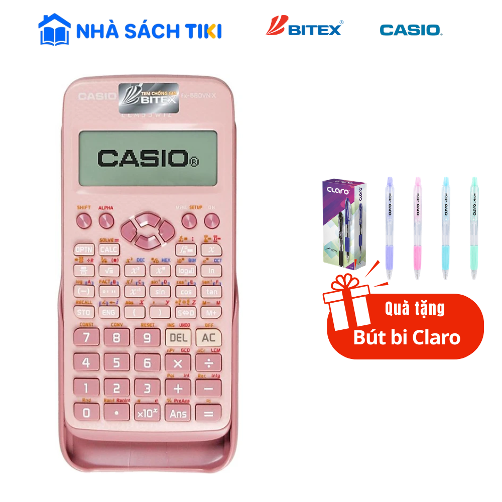 Máy Tính CASIO FX580VN X-PK Màu Hồng