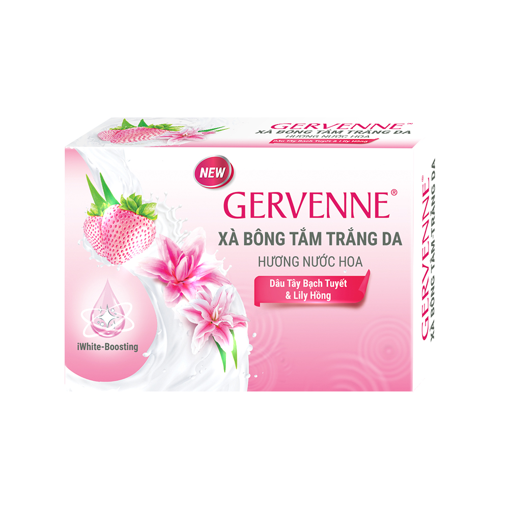 Xà bông tắm trắng da hương nước hoa Gervenne 90g