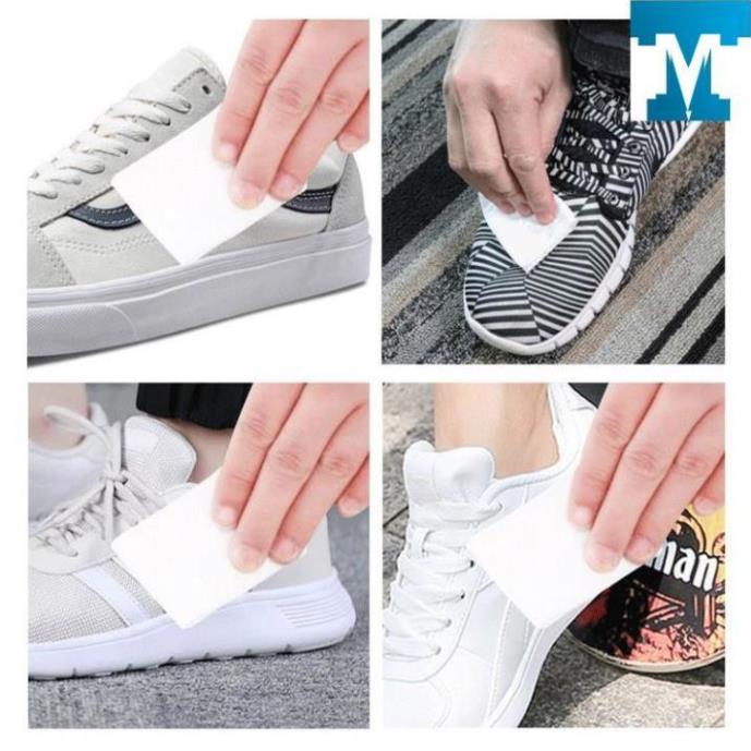 Gói 12 Tờ Khăn Giấy Ướt Lau Giày Sneaker, Giày Thể Thao Nam Nữ, Balo, Túi Xách