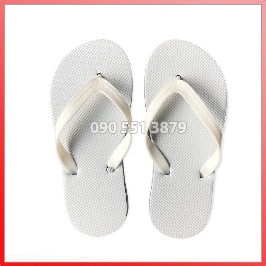 Dép xốp quai kẹp màu trắng đi trong nhà , khách sạn