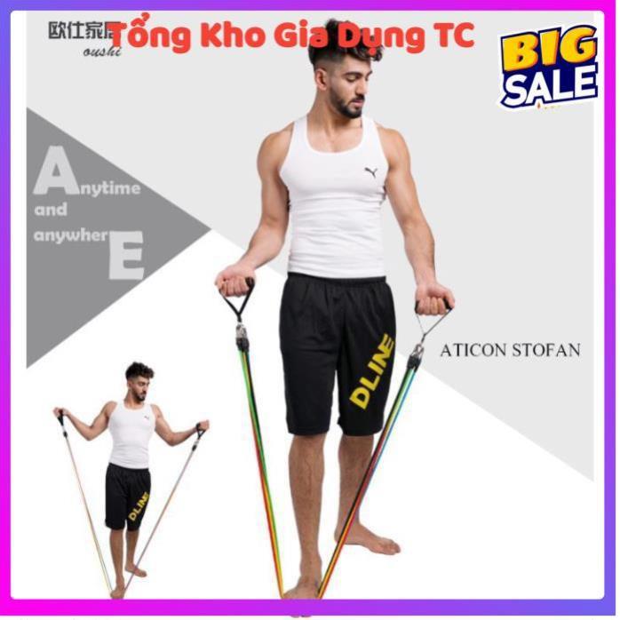 Bộ 5 Dây Ngũ Sắc Tập Full Body - Dụng Cụ Tập Gym