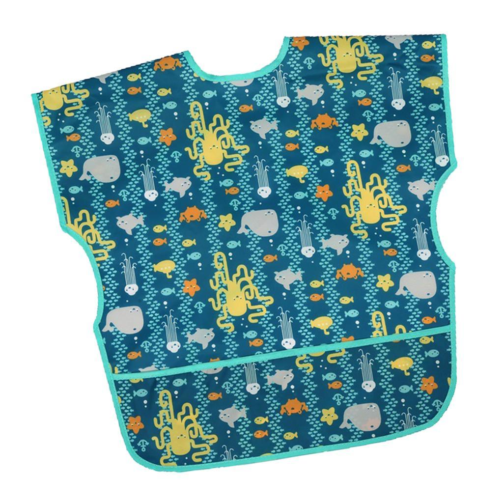 Sleevless Drooling Teething Waterproof Bib for Baby Toddlers