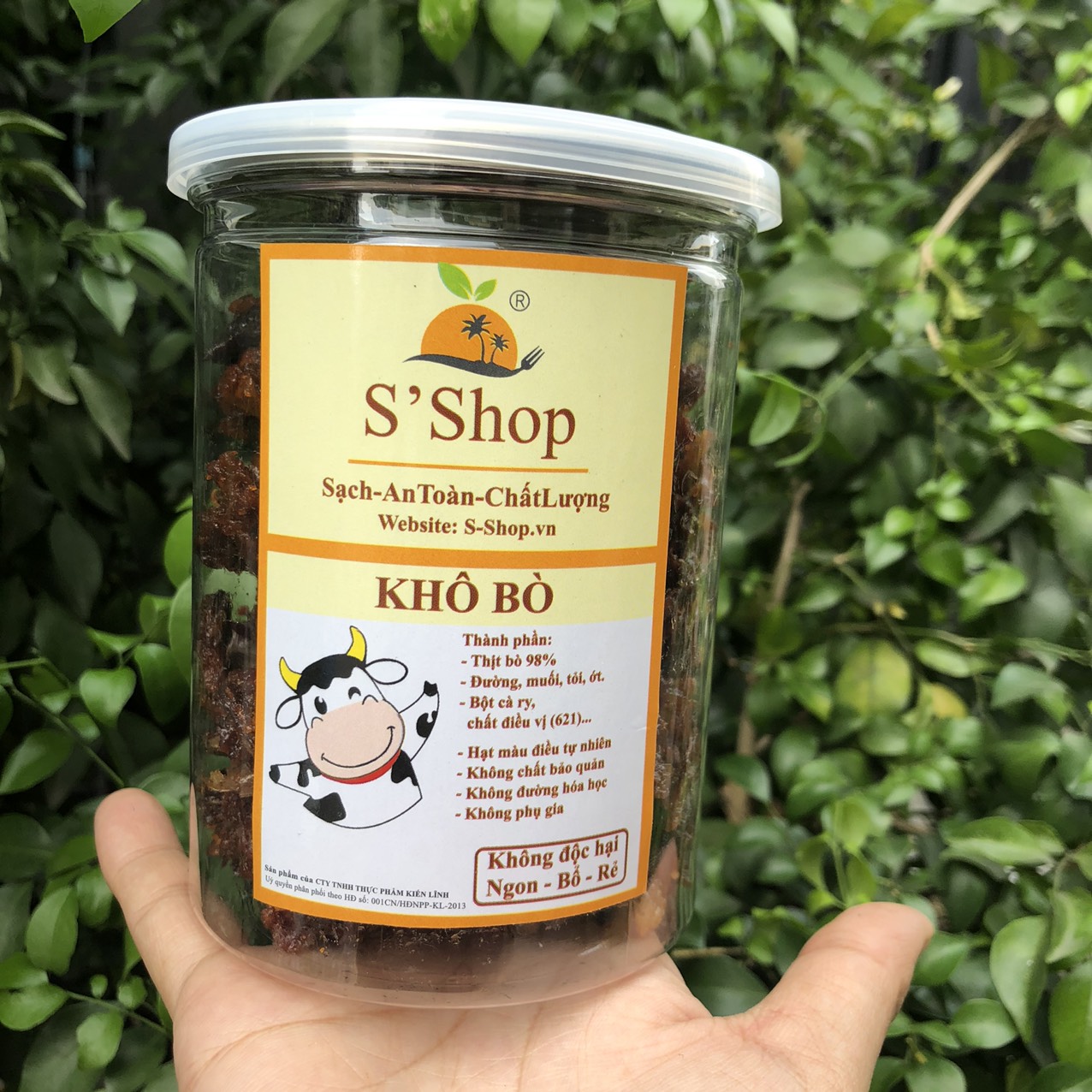 khô bò tỏi sate nguyên tép 200g