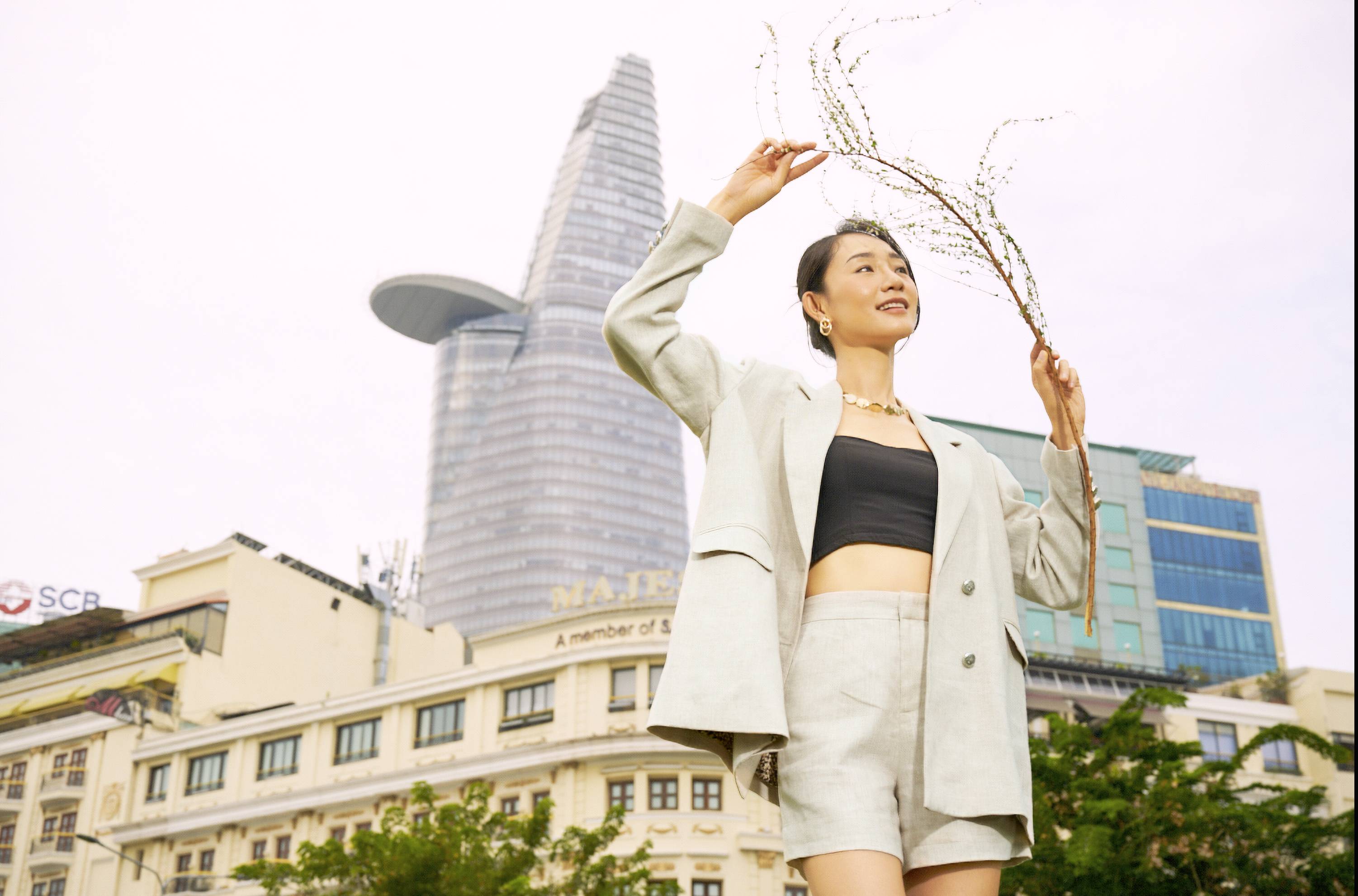 Quần Shorts Linen Lanh PAN064 thời trang thiết kế Hity