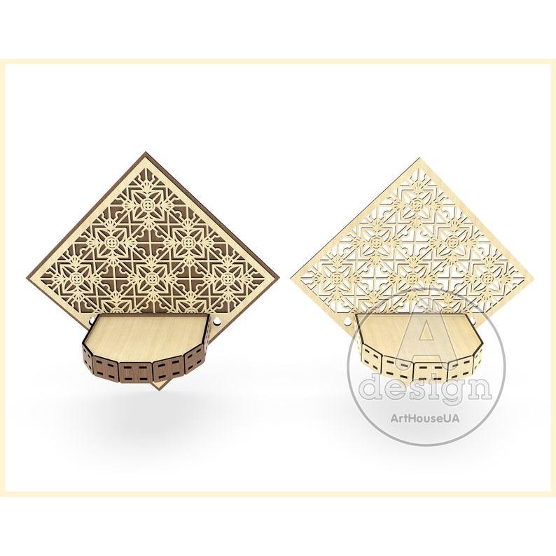 Kệ hoa treo tường decor mẫu 26