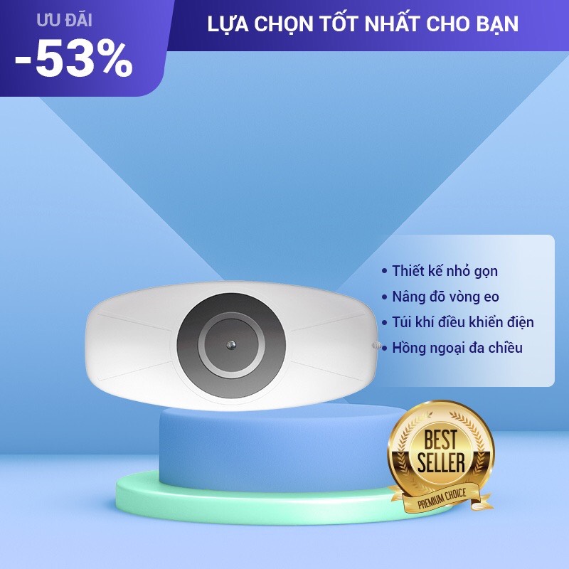 Máy Massage Thắt Lưng Thông Minh Momoda SX351, Massage Nhiệt, Rung Đa Chiều, Hiệu Qủa Massage Cao