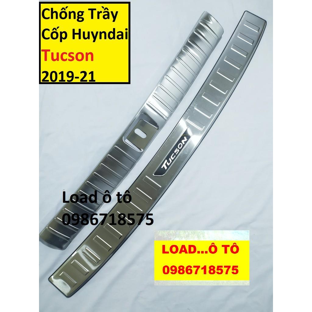 Chống Trầy Cốp Xe Huyndai Tucson 2018-2021 Trong, Ngoài Inox Cao Cấp