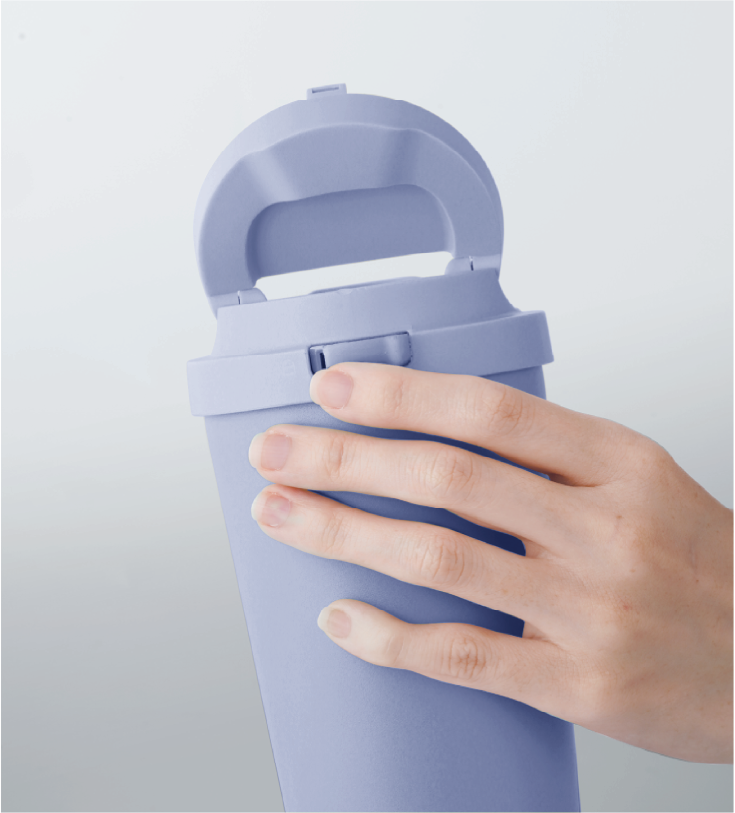 Ly giữ nhiệt LocknLock 550ml màu xanh biển nhạt độc quyền LHC3249LBLU - Hàng chính hãng, mở nắp một chạm, chất liệu thép không gỉ miệng ly rộng - JoyMall