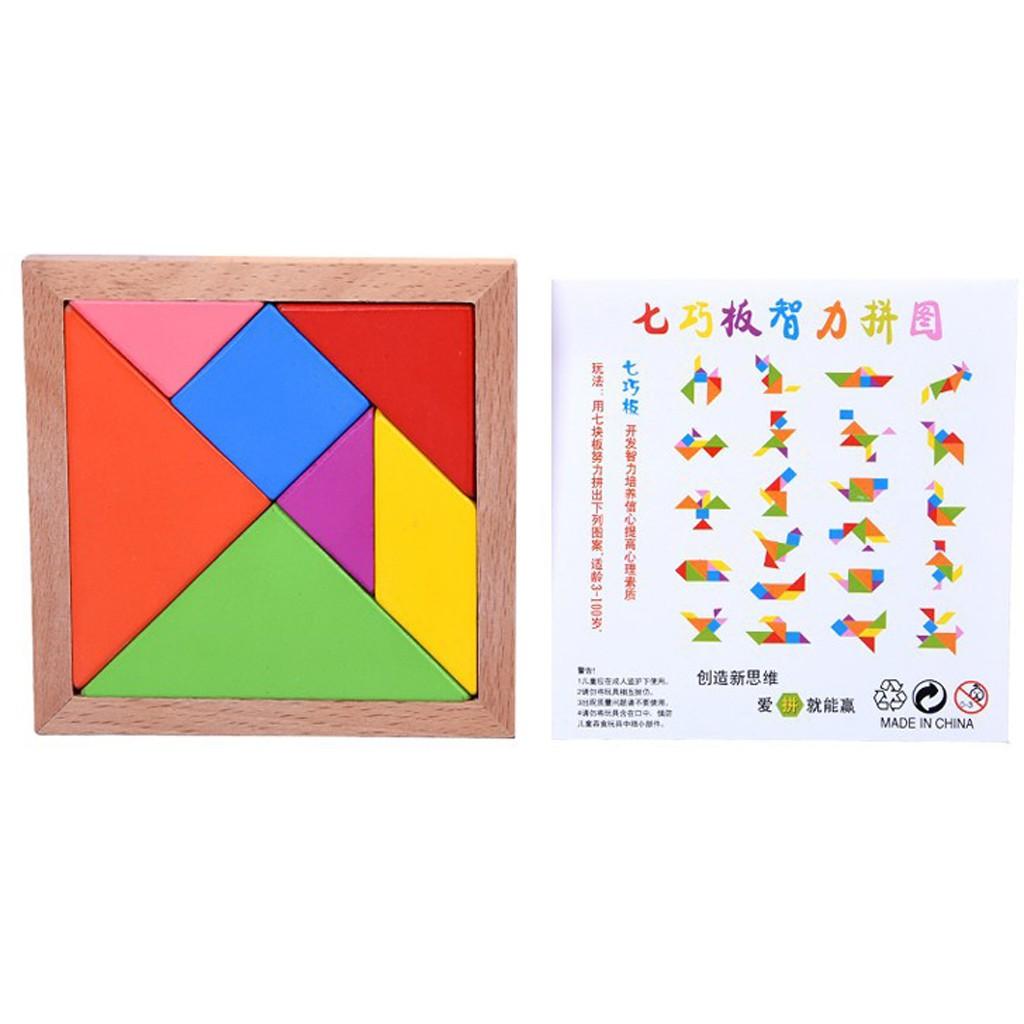 Bộ Xếp Hình Trí Uẩn TANGRAM Babo Đồ Chơi Thông Minh Bằng Gỗ Cho Bé