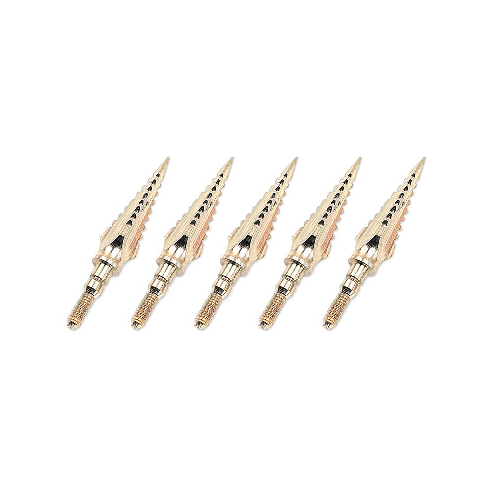 6pcs 125grain Archery Thép bằng thép mũi tên mũi tên mũi tên mũi tên đầu mũi nhọn Color: 6pc black 125gr