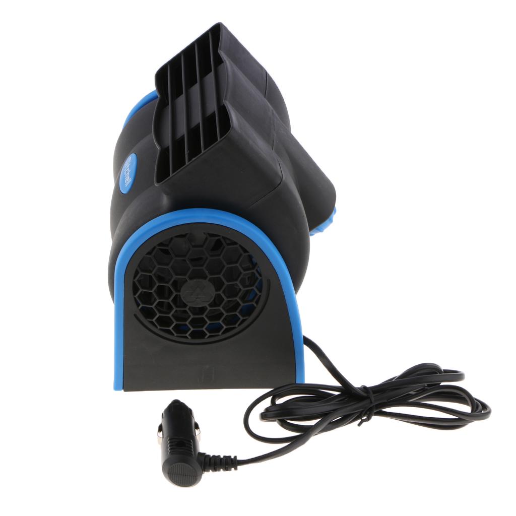 2xCar Truck Cooling Air Fan 12V 2 Speed Silent Cooler Fan w/ Cigarette Lighter