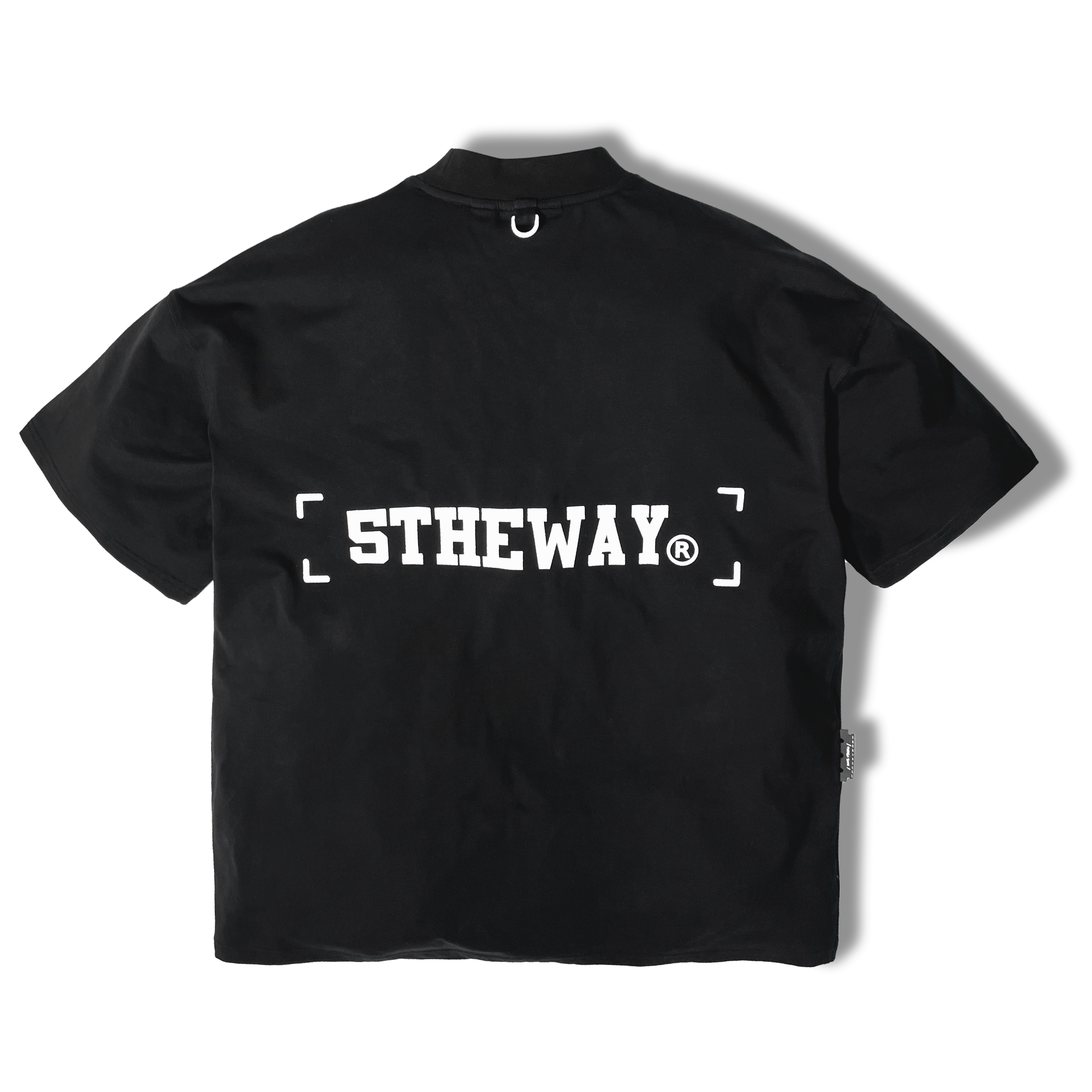 5THEWAY /street vocabulary/ DROP SHOULDER TEE - BLACK aka Áo Thun Xệ Vai