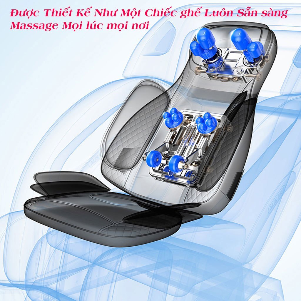 [Tặng Máy Massage Chân] Ghế Massage Toàn Thân Cao Cấp Dành Gia Đình Đệm Ghế Mát Xa Toàn Thân Chuyên Sâu Hồng Ngoại Công Suất Mạnh Thư Giãn Giảm Đau Mỏi Stress Hiệu Quả - Hàng Chính Hãng