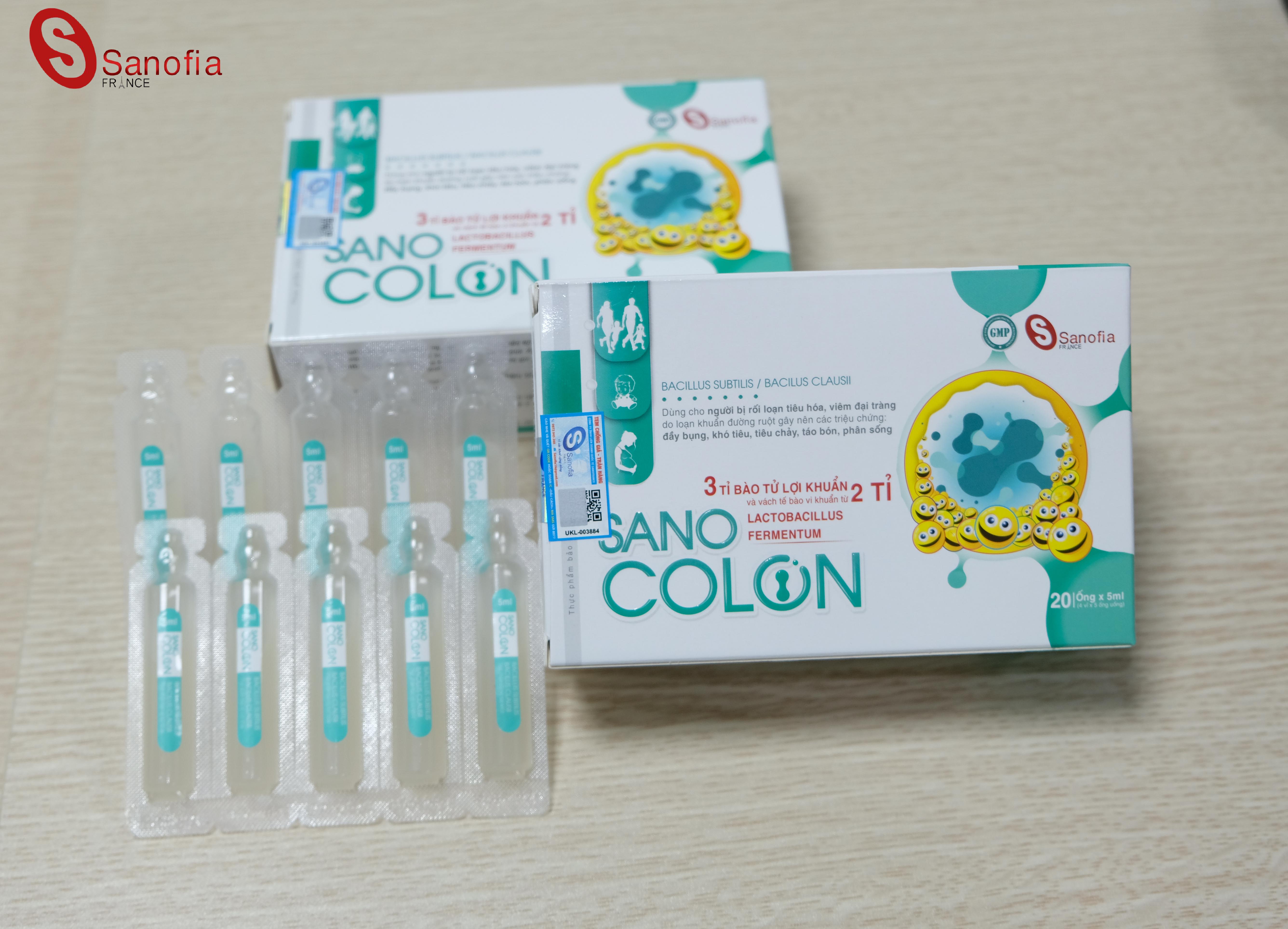 Men đại tràng Sano Colon - Dùng cho người bị rối loạn tiêu hóa, viêm đại tràng do loạn khuẩn đường ruột, đầy bụng, khó tiêu, tiêu chảy, táo bón, phân sống