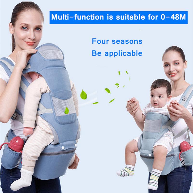 0-48M Công Thái Học Cho Bé Ba Lô Tàu Sân Bay Trẻ Sơ Sinh Hipseat Carrier Mặt Trước Kangaroo Quấn Bé Sling Du Lịch Cho Bé mới sinh