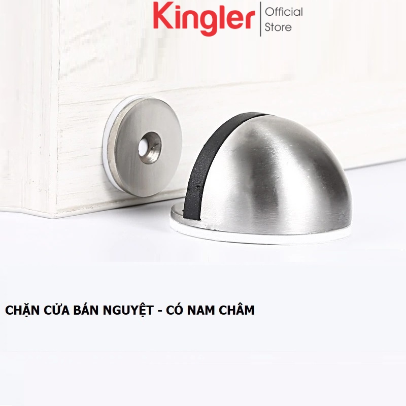 Chặn Cửa Bán Nguyệt, Chặn Cửa Nam Châm, Nhiều Màu Sắc Lựa Chọn, Sử Dụng Miếng 3M Dán Sàn, Không Bắt Vít. Kingler 1200