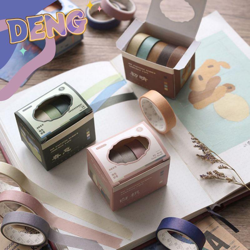 Hộp 5 cuộn Washi tape Solid colour (DW1)