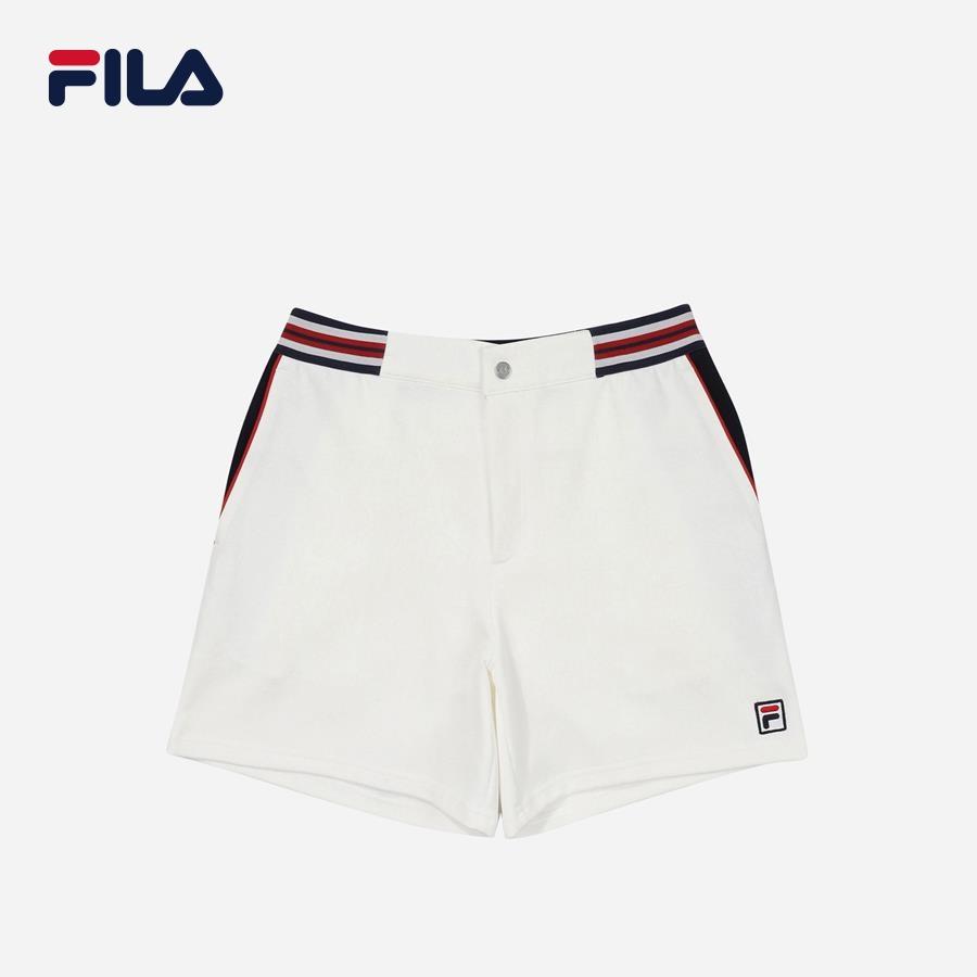 Quần ngắn thời trang unisex Fila White Line F Box - FS2TRF2301X-BOW