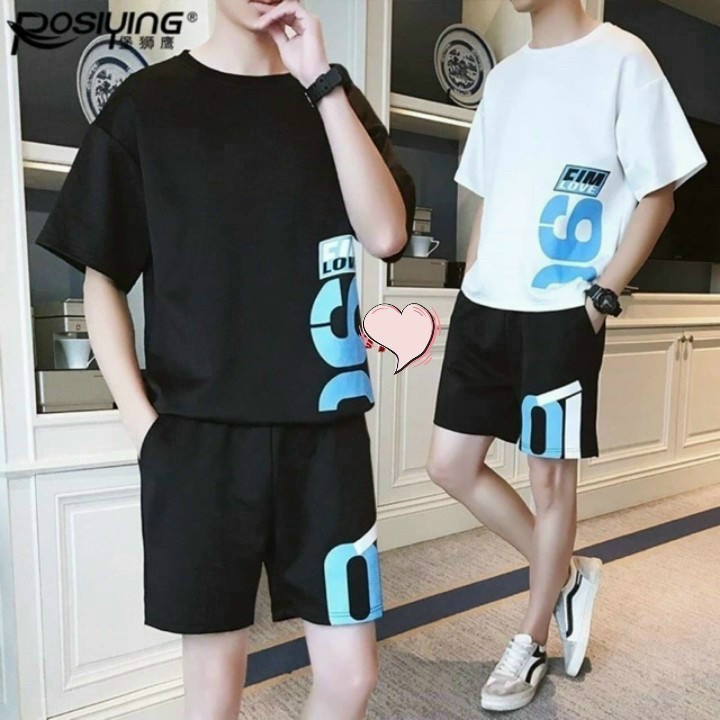Set Đồ Bộ Mặc Nhà Nam Clothing MèoHOT RẺ ĐẸPĐồ Thể Thao Đá Bóng Áo thun Unisex Rộng Phối Quần Short Đùi In Chữ -Suit - HIỀN LINH SHOP SET ĐỒ BỘ NAM
