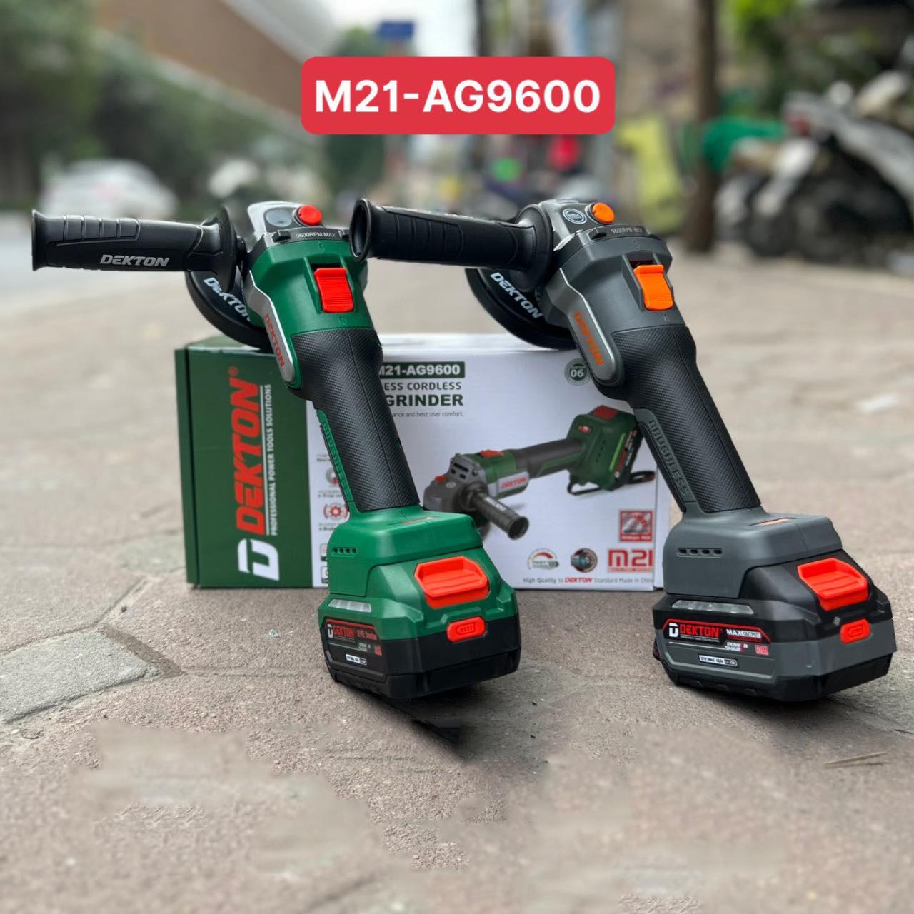 COMBO Máy mài góc 21V Dekton M21-AG9600 KÈM + 2 PIN M21-B4000M + 1 SẠC M21-S40F DEKTON - KM_T8 -HÀNG CHÍNH HÃNG