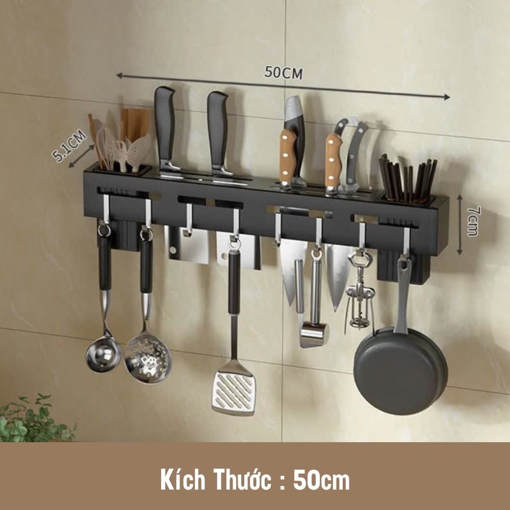 Giá Cài Dao - Kệ để dao thớt, Treo Đồ Nhà Bếp Inox Dán Tường Gọn Nhẹ