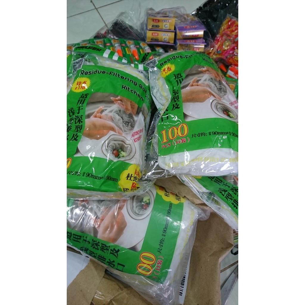 Sét 100, 50 Túi Lọc Rác Bồn Rửa Chén
