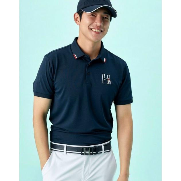 Áo golf nam Hazzys cộc tay phông thể thao golf thoáng khí thấm hút mồ hôi cực tốt