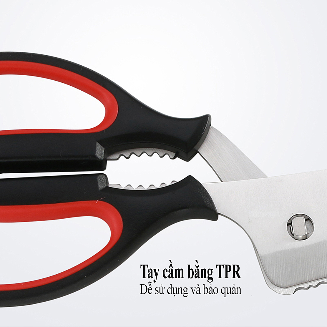 Kéo dao đa chức năng dài 30cm, chiều dài lưỡi 17cm bằng thép không gỉ an toàn của GGOMi Hàn Quốc GG172
