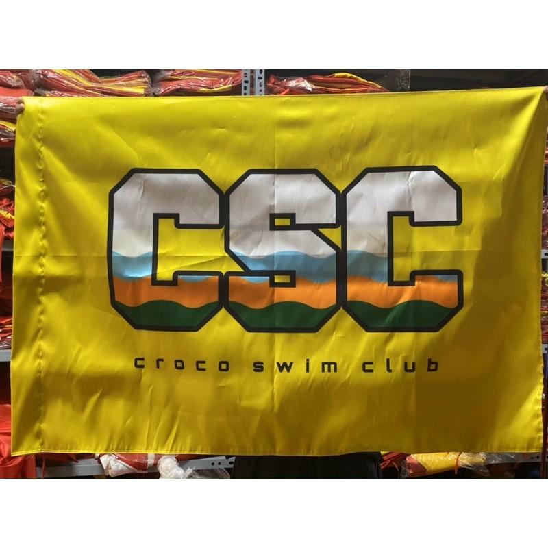 Cờ in chuyển nhiệt in logo công ty 80x120cm