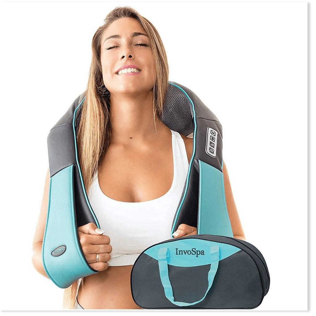 Đai massage Vai Gáy Cổ Giảm mệt mỏi toàn thân USA Shiatsu Back Home & Car nguồn điện nhà và trên ô tô