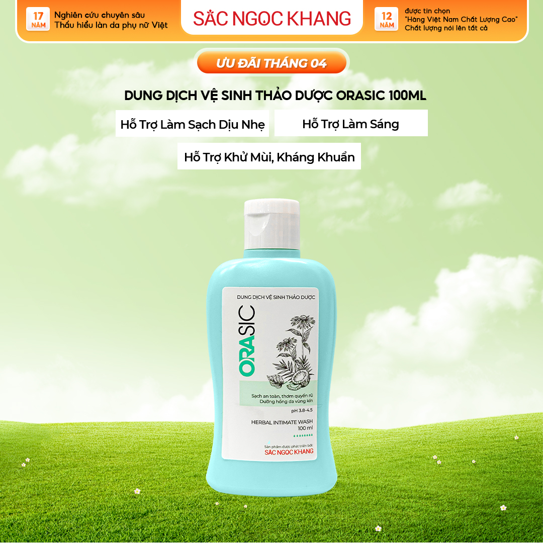 Dung dịch vệ sinh Orasic (100ml) kháng khuẩn thiên nhiên