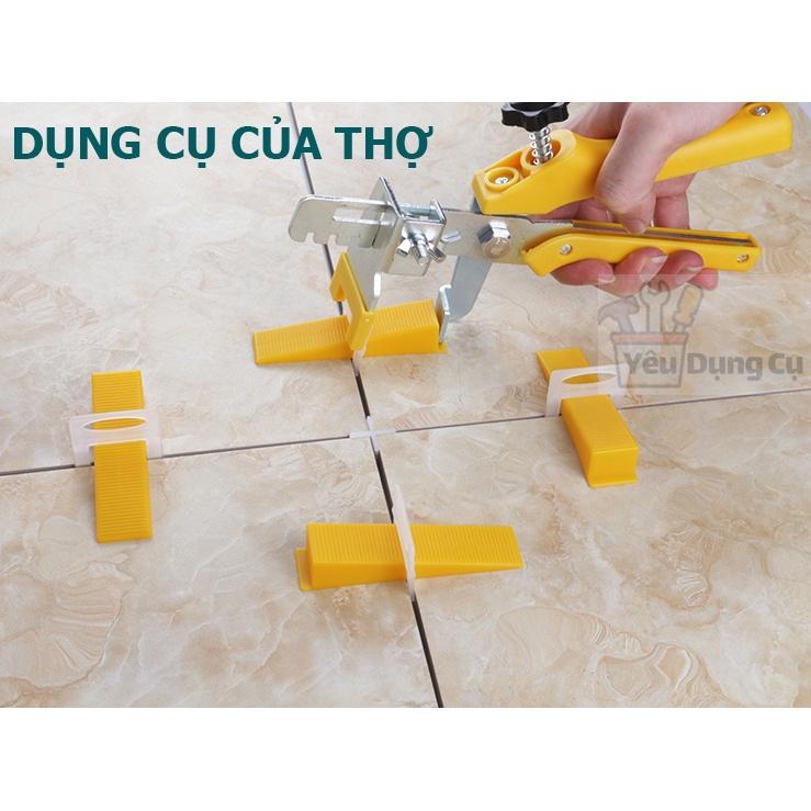 Túi 1 kg Ke nêm cân bằng lát gạch 1mm, 1,5mm, 2mm - Kìm bóp dụng cụ phụ kiện ốp lát