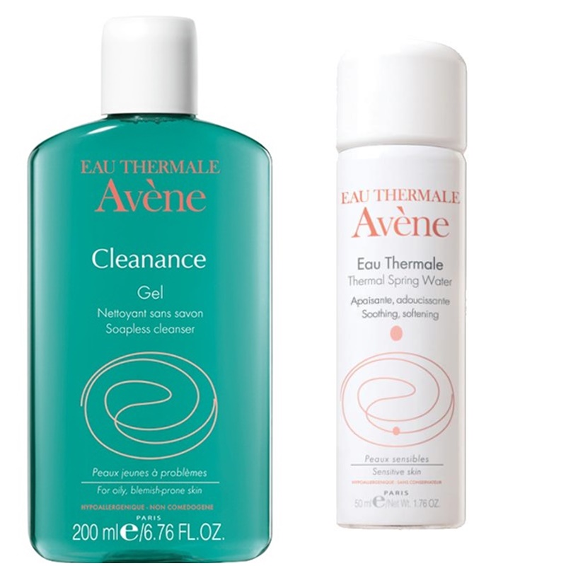 Combo Gel Rửa Mặt Dành Cho Da Nhờn Mụn Eau Thermale Avene Cleanance Cleansing Gel 200ml - A1CCG1 - 100788438 Và Nước Khoáng Làm Dịu, Chống Kích Ứng Da Avène Thermal Spring Water A1ATW1 (50ml)