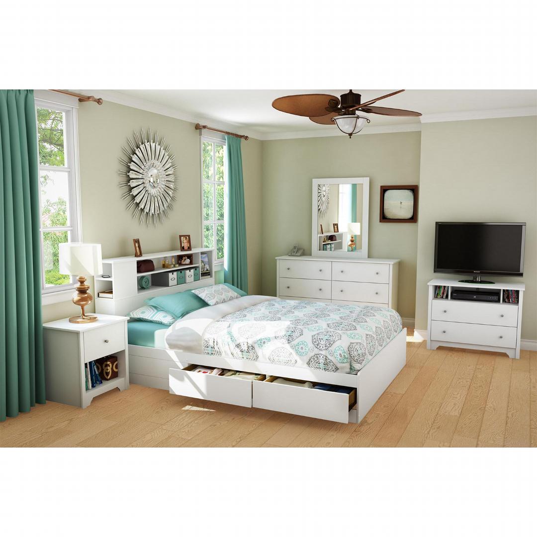 Giường ngủ gỗ hiện đại SMLIFE Serena | Gỗ MDF dày 17mm chống ẩm | D205xR165xC100cm