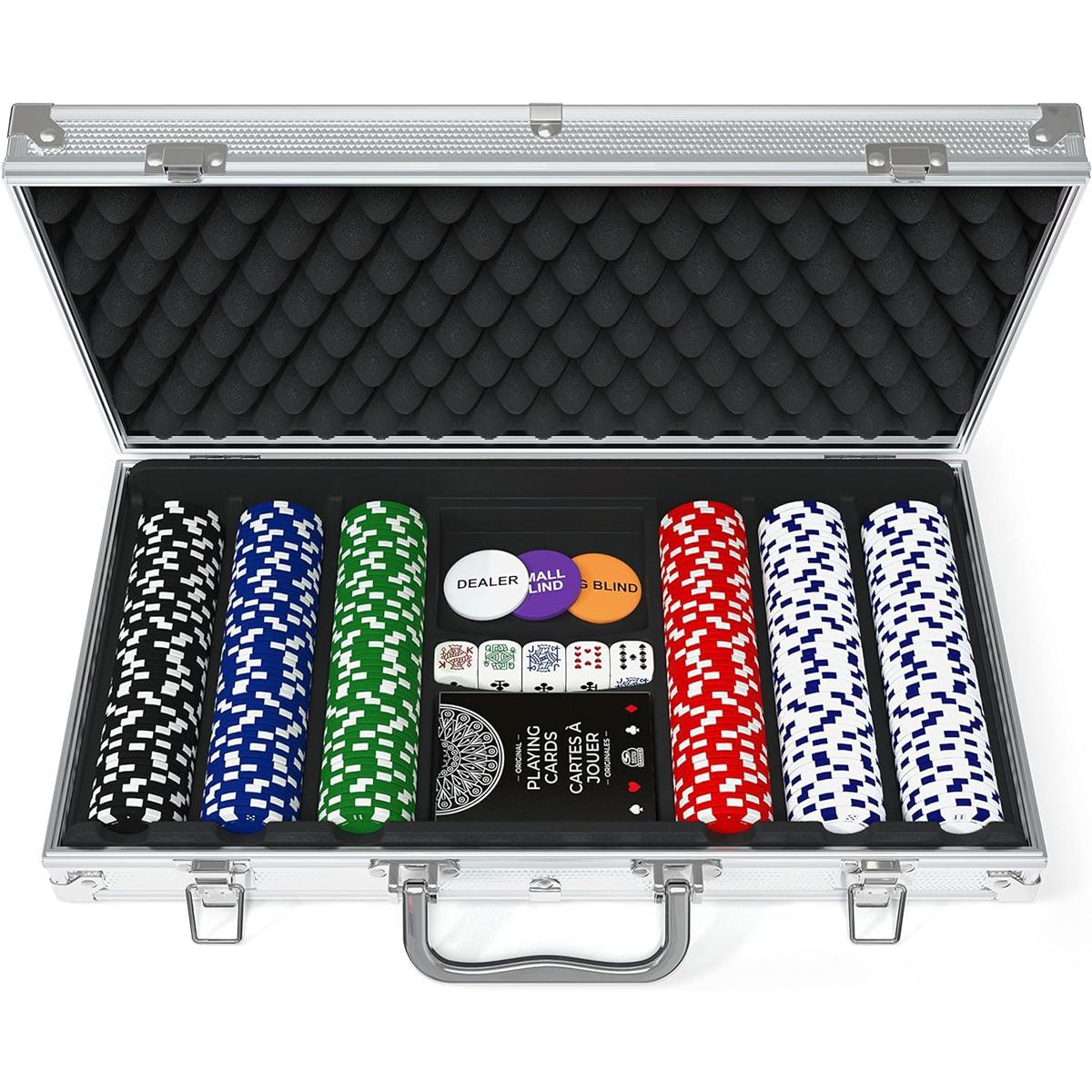 Đồ Chơi 300 Poker Chips Không Số Kèm Khay Đựng - Spin Master 6065367