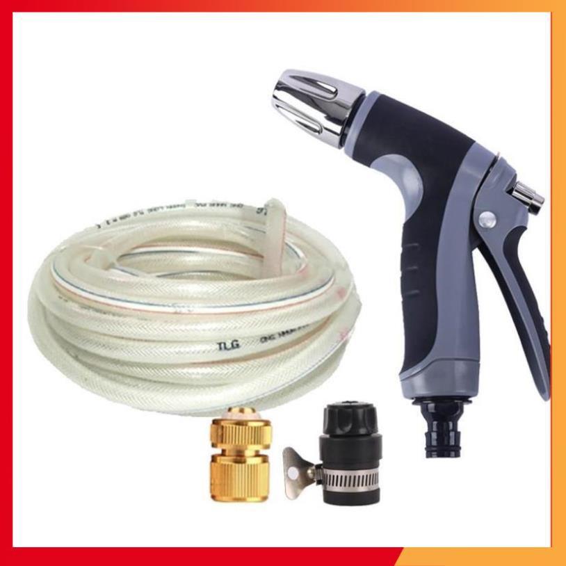 Bộ dây và vòi xịt tăng áp rửa xe tưới cây 20M  206817