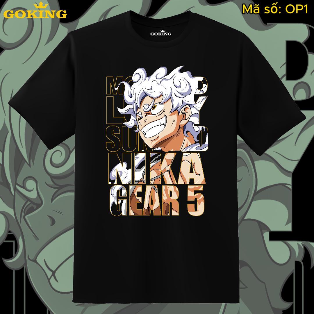 Áo thun Luffy Gear 5, One Piece Đảo Hải Tặc, mã OP1. Áo phông anime manga siêu đẹp cho nam nữ teen trẻ em