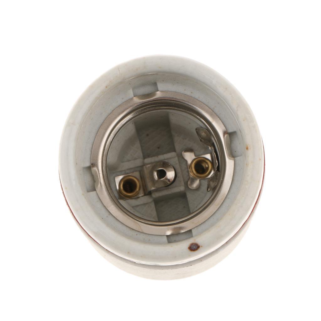 2pcs E27 Heat Basking Lamp Holder Reptile Infrared Heater Light Socket Base