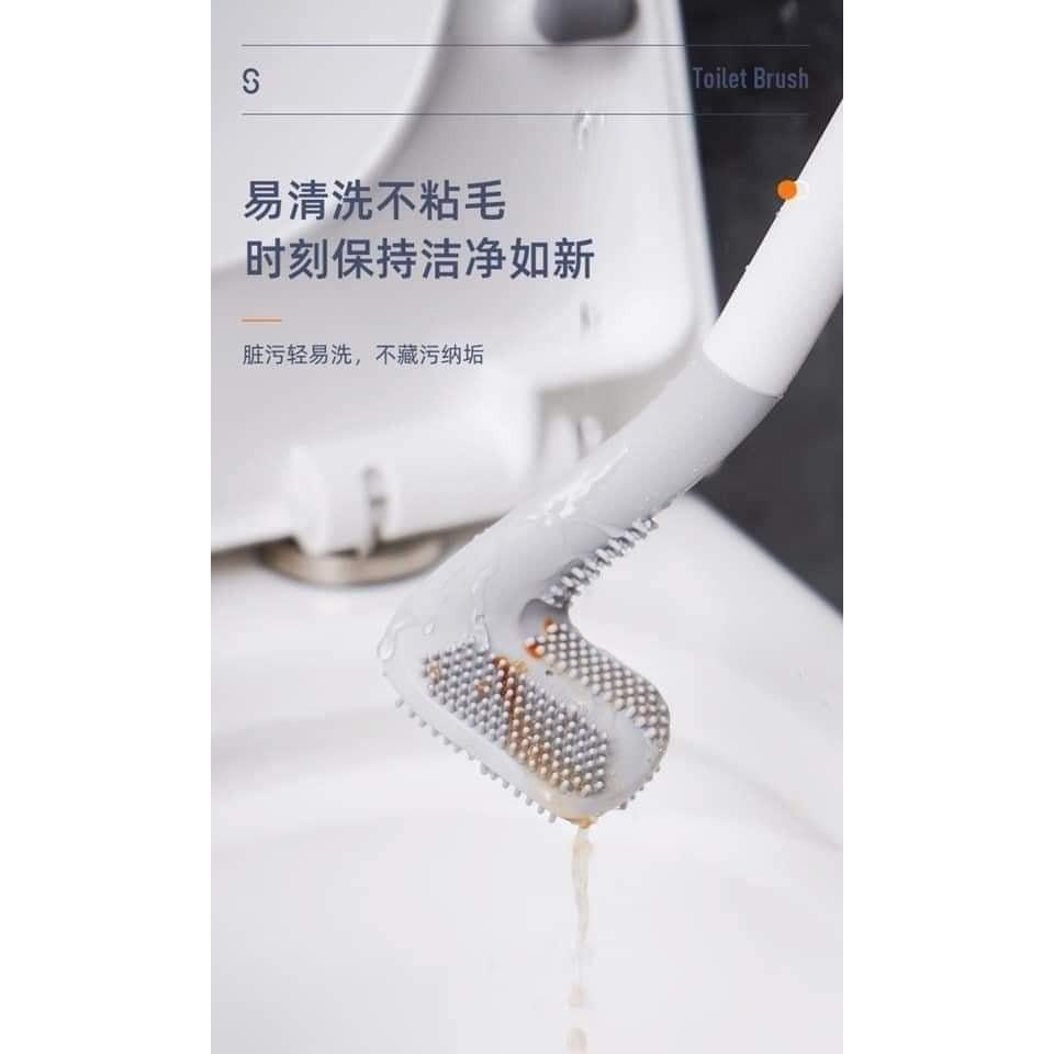 Sale !!! Chổi Cọ Toilet Silicon Dạng Chữ L Mẫu Mới  Shop Phúc Yến