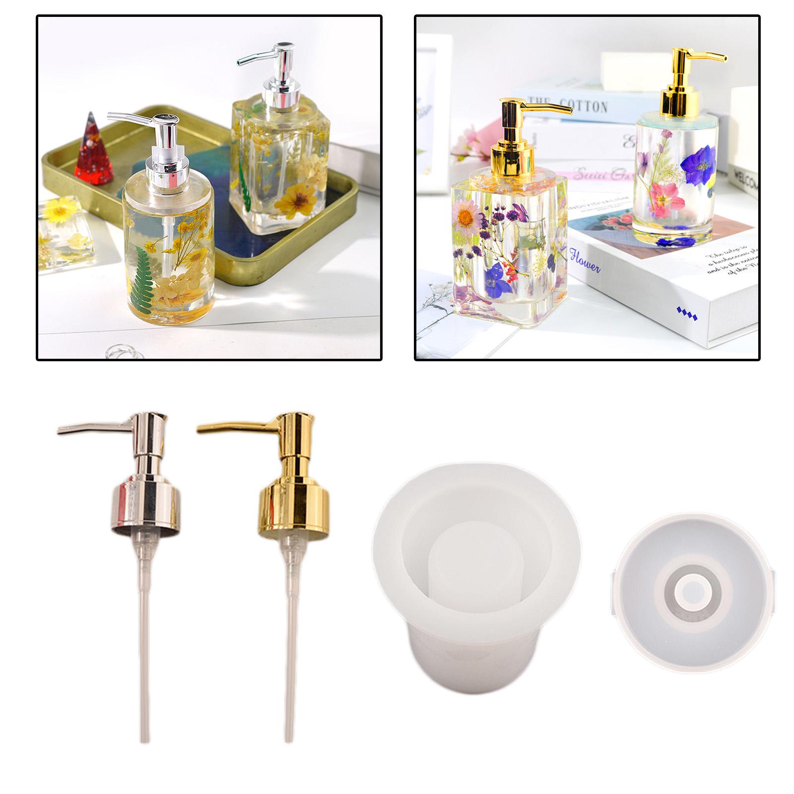 Pump Bottle Silicone Mold Perfume Soap Bottle Mold DIY Resin Craft
